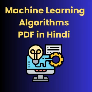 Machine Learning Algorithms PDF in Hindi